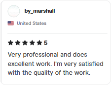 Fiverr testimonial for expert WordPress development service
