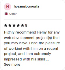 Client review for building a WordPress website