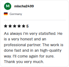 5-star rating for professional WordPress developer