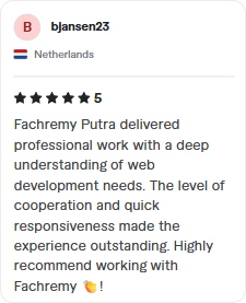 Positive feedback on WordPress development service